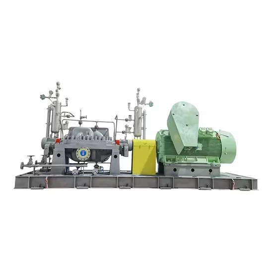 Máy bơm phân chia ngang Máy ngưng tụ hộp gỗ dán Haishi Máy bơm hóa chất thủy lực